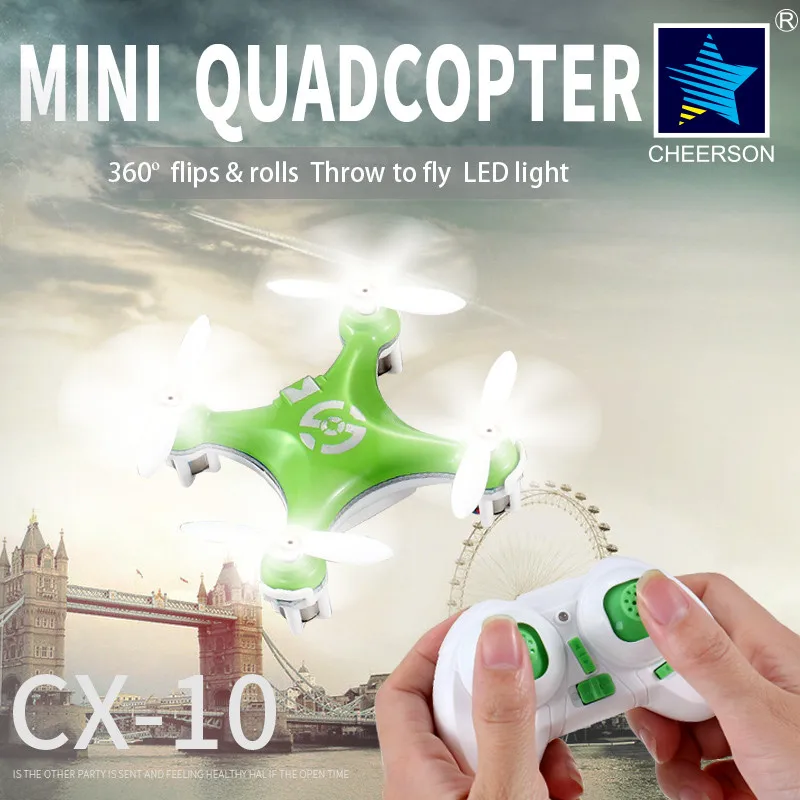 cheerson cx 10 cx10 мини 24g 4ch 6 оси led rc пульт дистан