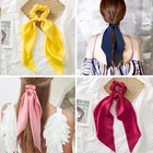 Модные однотонные резинки для волос, длинные резинки для волос, корейские резинки для волос, милые эластичные резинки для волос, аксессуары для волос