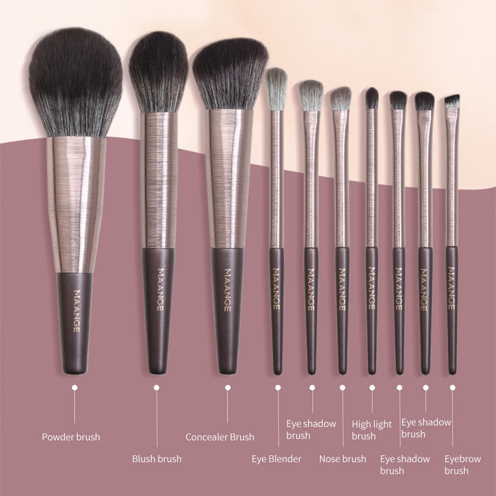 

Professional 5/10Pcs Makeup Brushes Set Foundation Powder Eyeshadow Concealer Lip Make Up Brush Cosmetics Beauty Tool 5909