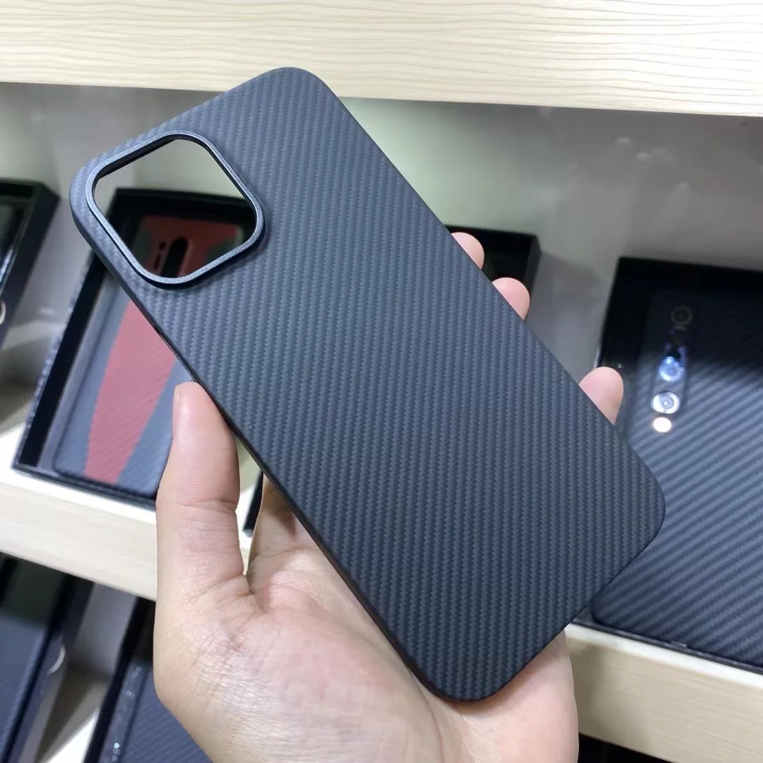 Real Carbon Fiber Lens Protection Phone Case for Apple iPhone 12 Pro Max Carbon Fiber Hard Cover Cases