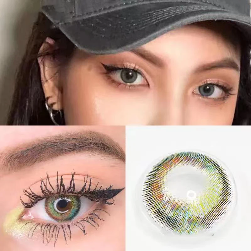 

Menghuan caijing-Mrs.H 2PCS/Pair Jackpot Series Color Contact Lens Eye Colored Lenses Contacts Beauty Dreamy eyes