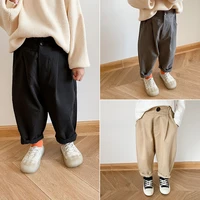fashion cotton spring autumn pants warm for girls boys children kids trousers clothing teenagers high quality