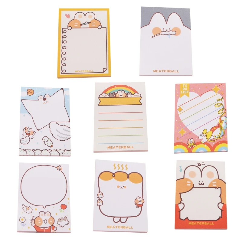 

Cartoon Animal Memo Pad Self-Stick Bunny Posted It Pads Adhesive for Kids Adults Drop Shipping