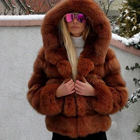 winter fashion real fox fox coats woman 2021 new high quality whole skin natural fox fur jackets with hood 2021 trendy overcoats