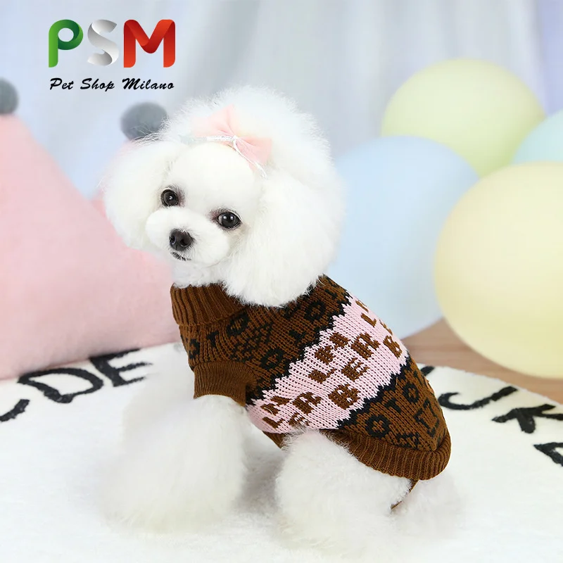 Новинка вязаный свитер для собак и кошек с оленями маленьких средних надписью Fadou