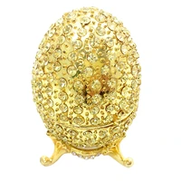 sparkling enamel easter egg jewelry trinket box craft wedding favor gift home decor