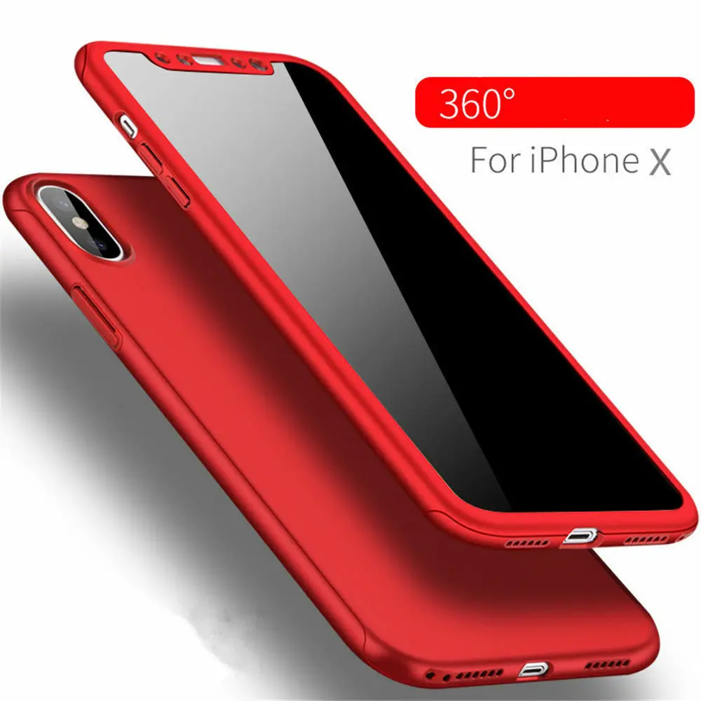 360 Жесткий чехол из закаленного стекла для iphone XS MAX XR SE 5 5S 6 6s 7 8 Plus 11 Pro телефона s |