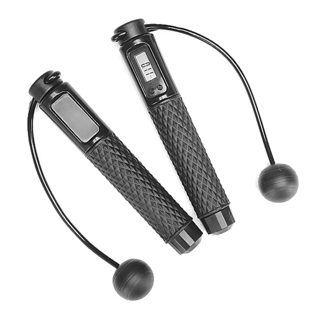 

Jump Rope Speed Skipping Rope With Calorie Counter Adjustable Digital Counting Jump Rope With Ball Bearings For Fitness