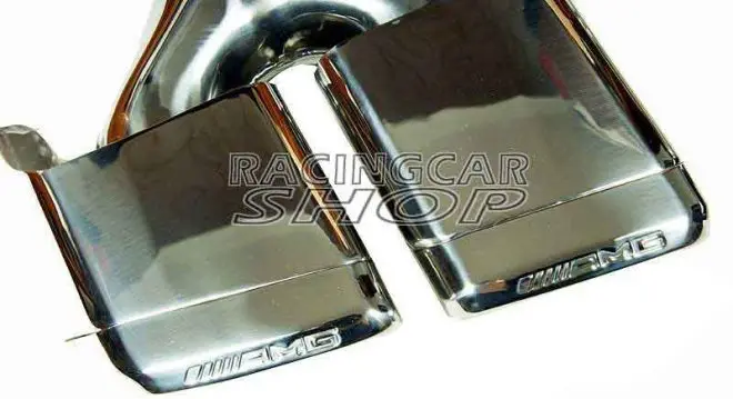 S63 S65 AMG стиль двойные выхлопные наконечники трубы подходит для Mercedes Benz W212 E350 E500 E550