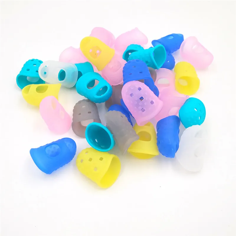 

4Pcs/set Silicone Finger Protector First Practice Ukulele S M L Finger Guard Anti-pain Finger Set Guitar Musical Accessories