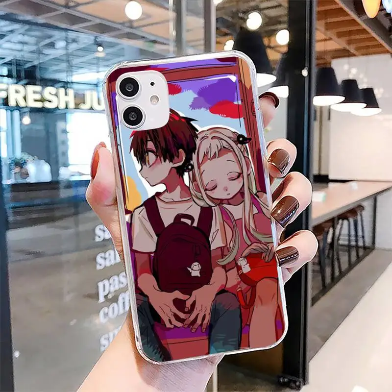 

FHNBLJ Anime Toilet-Bound Hanako-kun Phone Case For Clear-Iphone 5 5s se 6 6s 7 8 11 12 X Xs Xr Pro Plus Max Mini Cover