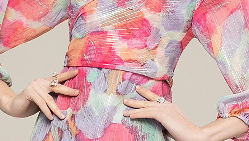 

Long Party Femme Lantern Sleeve Designer Casual Vestidos Women Spring Elegant Chiffon Printing Dress Runway High Quality