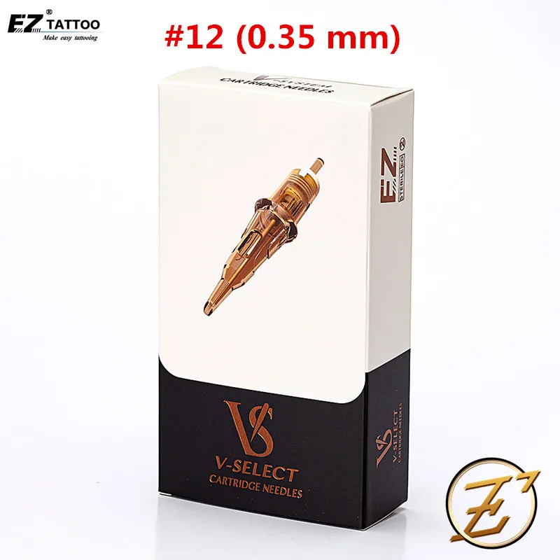 Картридж для тату иглы EZ V Select #12 0 35 мм круглые игл картриджа машинки поставка