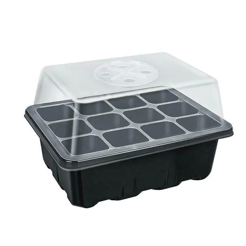 

Seedling Stater Tray 12-Hole Home Garden Balcony Nursery Seedling Tray Plant Growing Holder Plate for Centralized Management