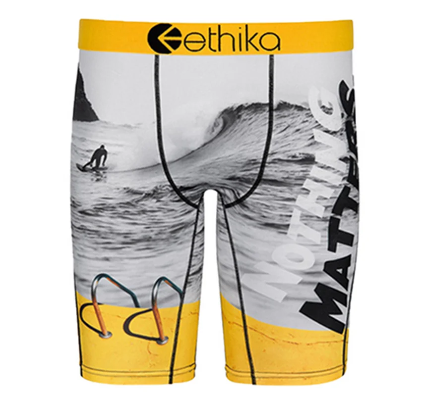 

Мужские боксеры Ethika, хлопковое дышащее удобное нижнее белье, однотонное Мужское нижнее белье