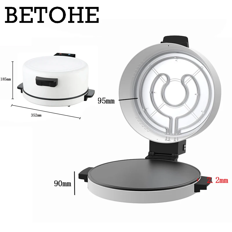 Электрическая блинница Двусторонняя отопление сковорода для пиццы из стейк