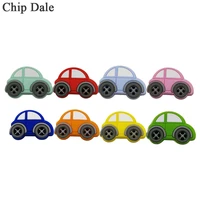 chip dale 5pcs cute car silicone bead baby teething necklace making diy bpa free mini car silicone beads baby teether accessory