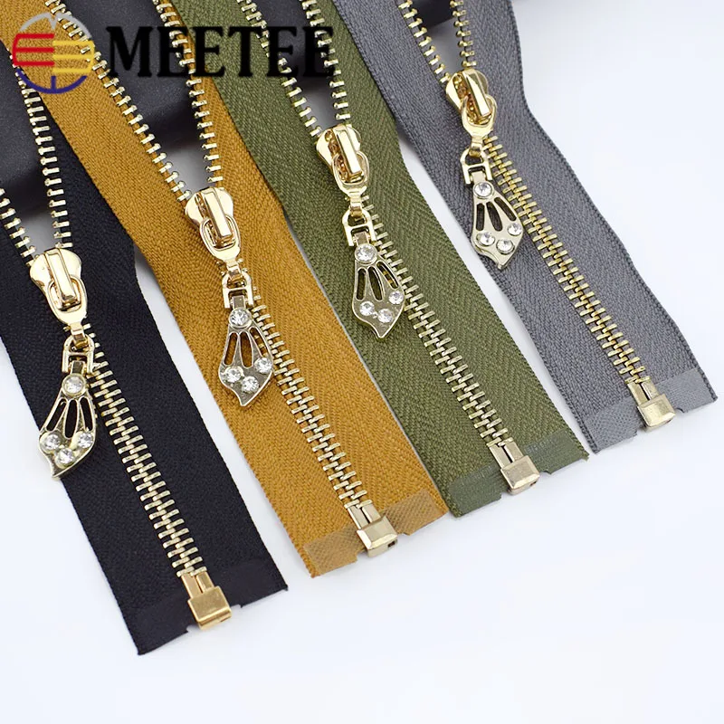 Meetee 120 см 5# двойной ползунок открытый конец металлическая молния пистолет черные зубы DIY швейная куртка пальто Аксессуары 13 цветов