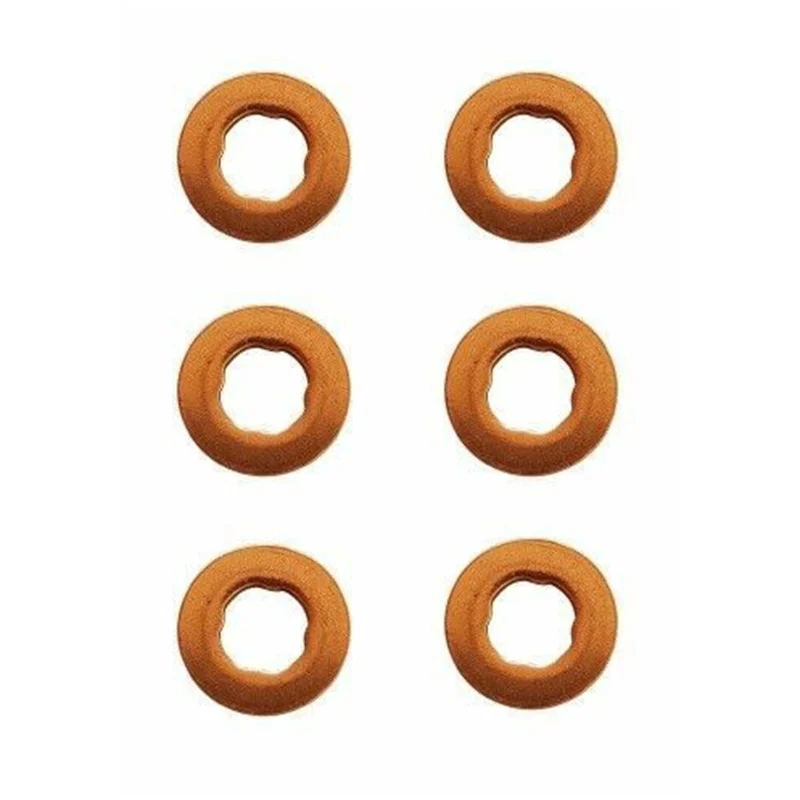 Для MERCEDES E320 CDi COMMON RAIL дизельный Инжектор Медная Шайба уплотнение x 6|Регулирование