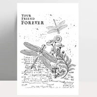zhuoang dragonfly clear stamp for scrapbooking rubber stamp seal paper craft clear stamps card making