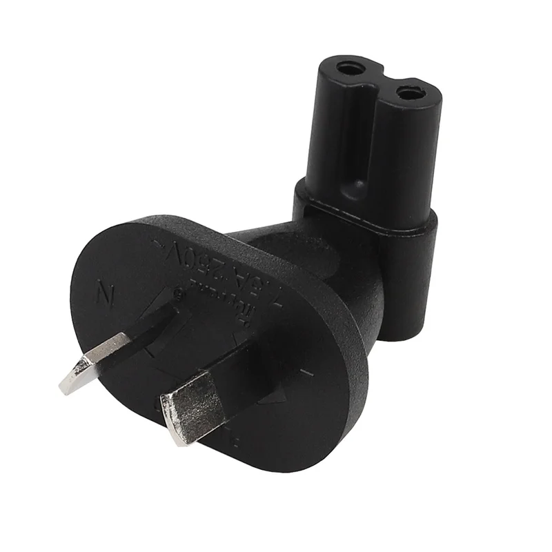 Адаптер питания переменного тока с изгибом 90 градусов на 2 контакта | Электроника