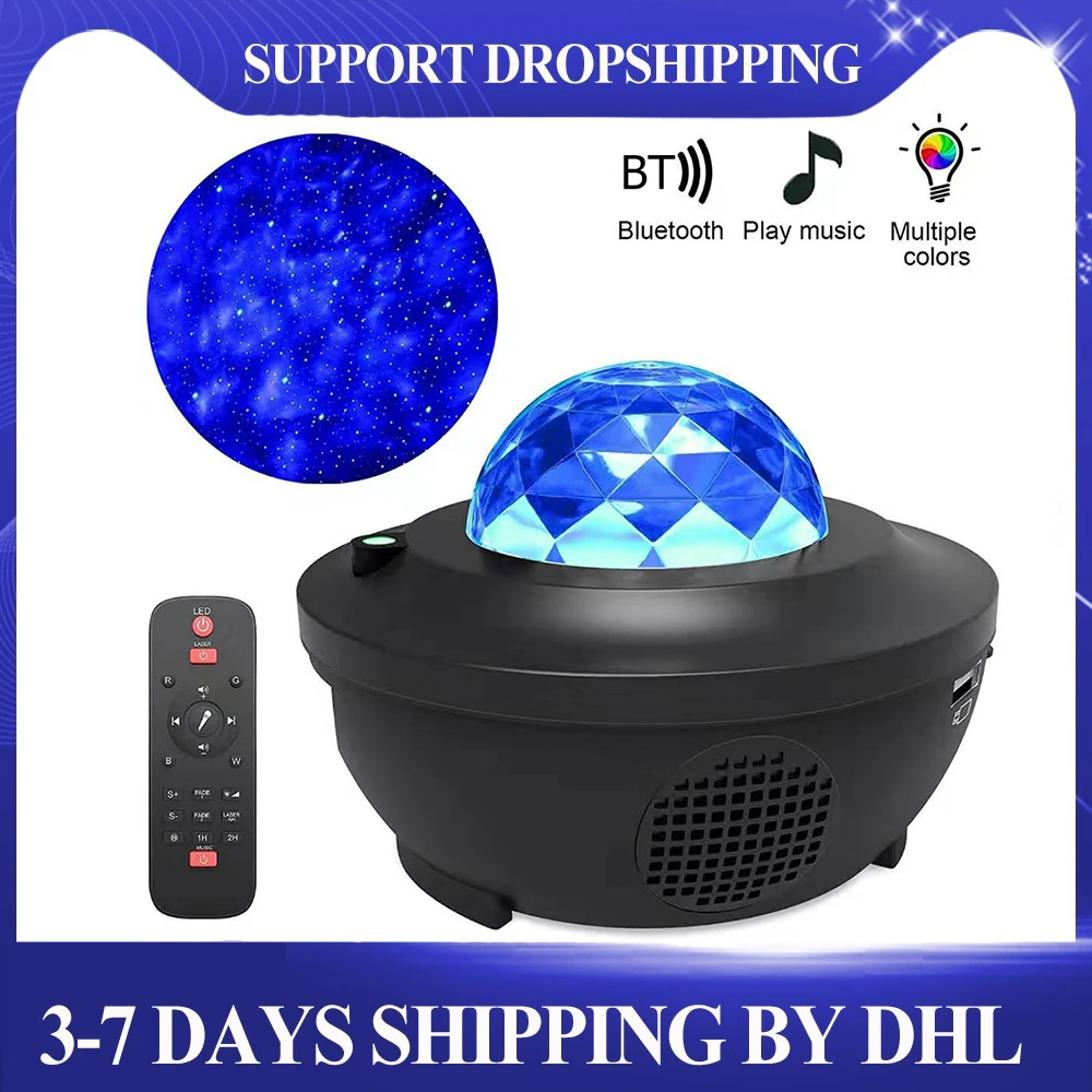 Светодиодный Звездный проектор ночник галактика звездная Ночная лампа