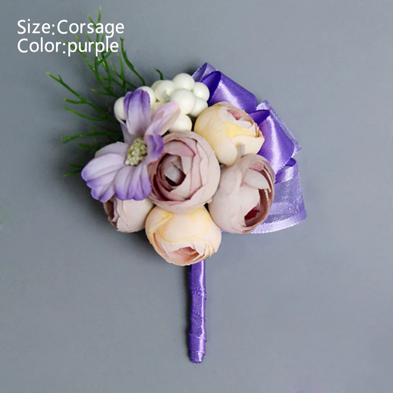 Корсажное украшение для невесты искусственный свадебный цветок кружевные