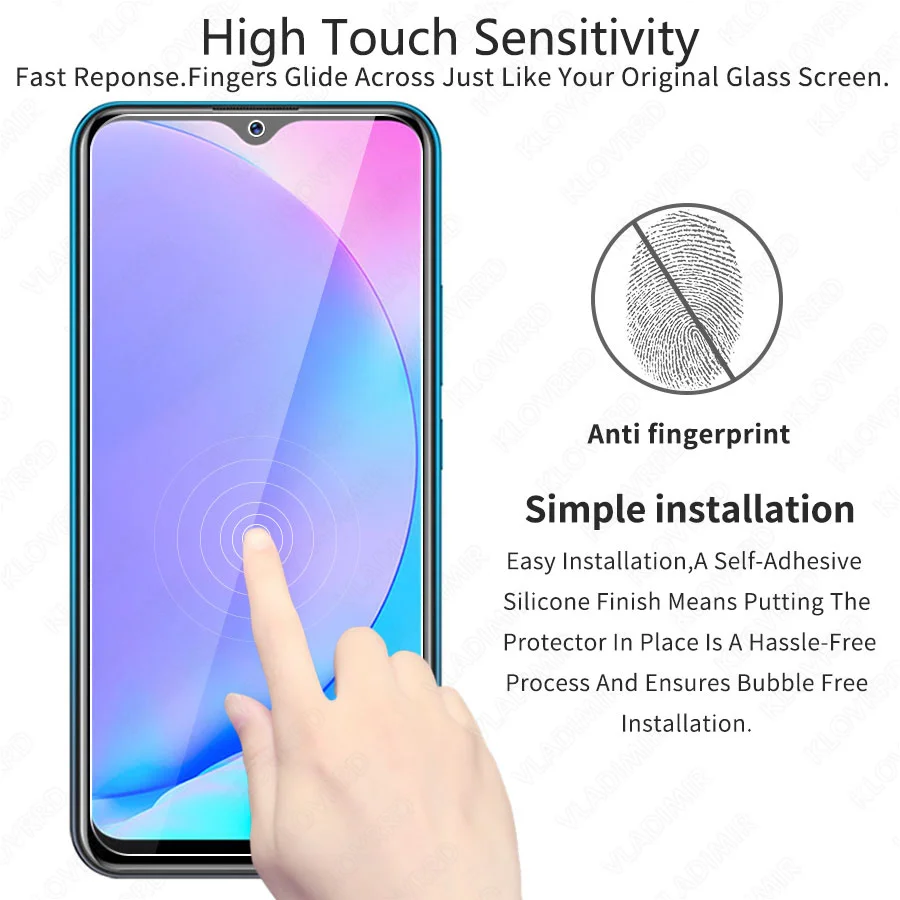 3 шт. 2.5D с уровнем твердости 9H закаленное Стекло для Vivo Y17 Y97 Y95 Y91 Y91i компактный