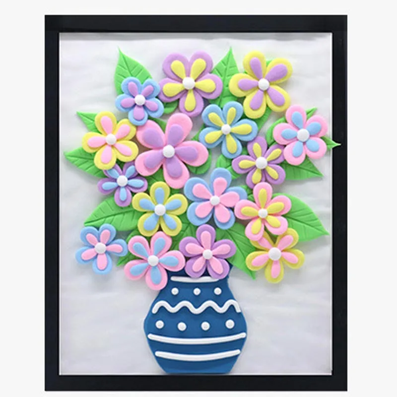 Craft Painting 6 Детские игрушки для девочек Материалы для творчества много Глины живопись DIY Детская Игрушка Искусство и ремесла для детских игрушек Детский сад Новинка - Цвет: Craft Painting 6