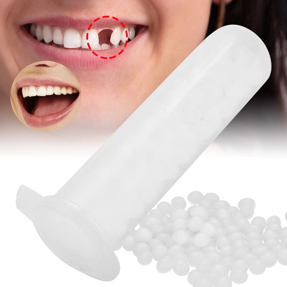 

10*4g Food Grade Temporary Tooth Repair Beads Missing Broken Teeth Dental Tooth Filling Material Degradable Non‑toxic Harmless