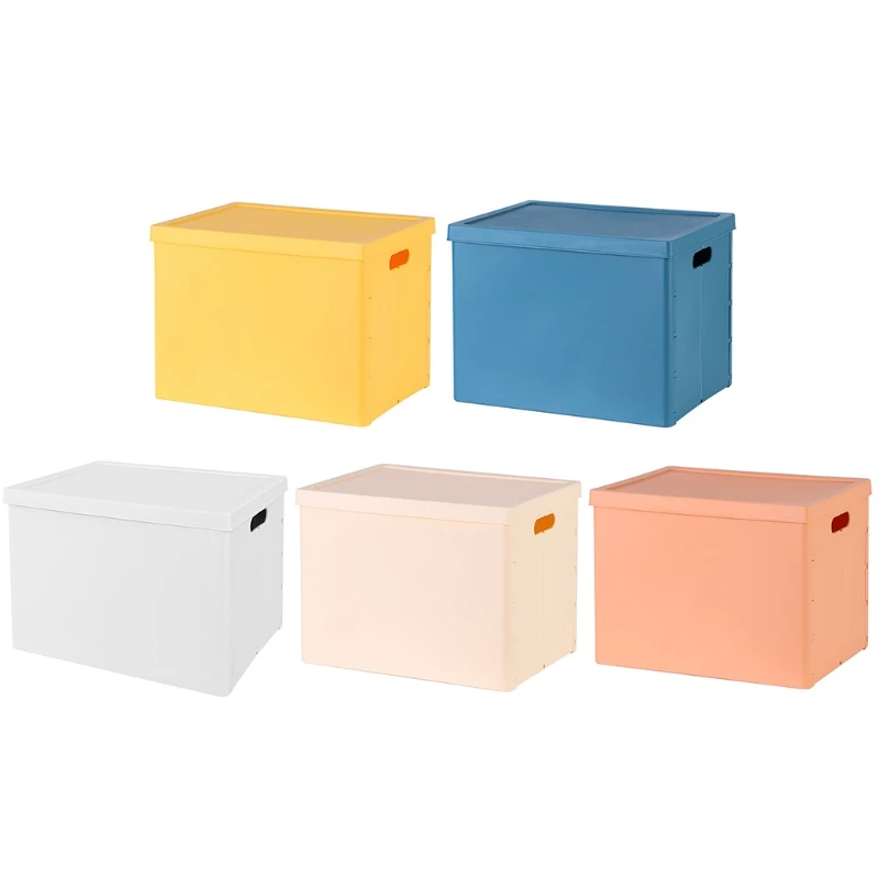 

Новый ящик для хранения большой емкости с крышкой, складной чехол для прачечной, грязной одежды, игрушек, закусок, книг, журналов, газет, авто...