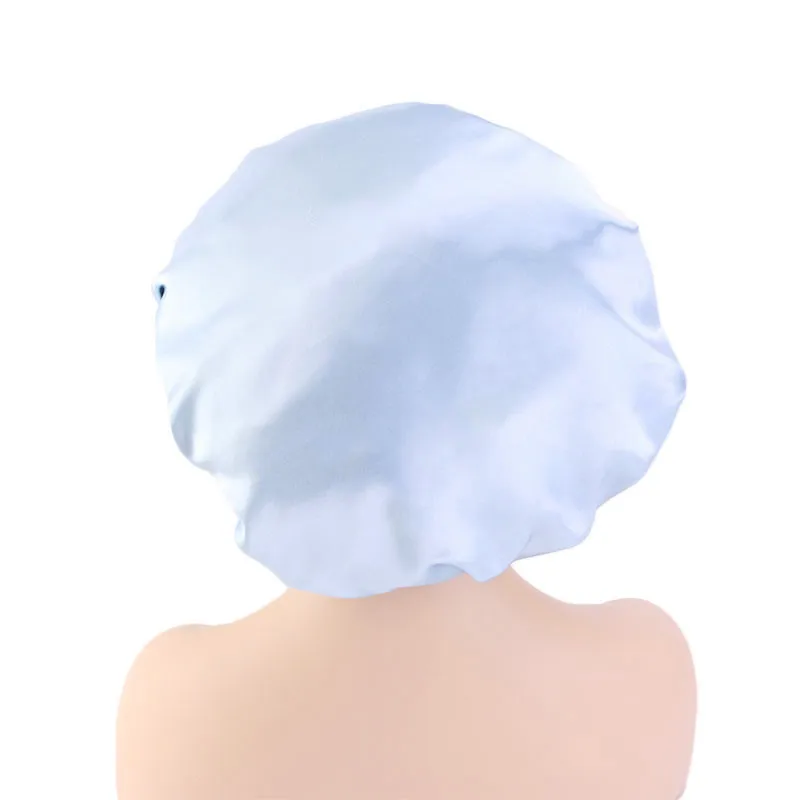 

Popular shower cap waterproof beauty perm cap confinement hair care chemotherapy cap hair loss night cap with adjustment buckle