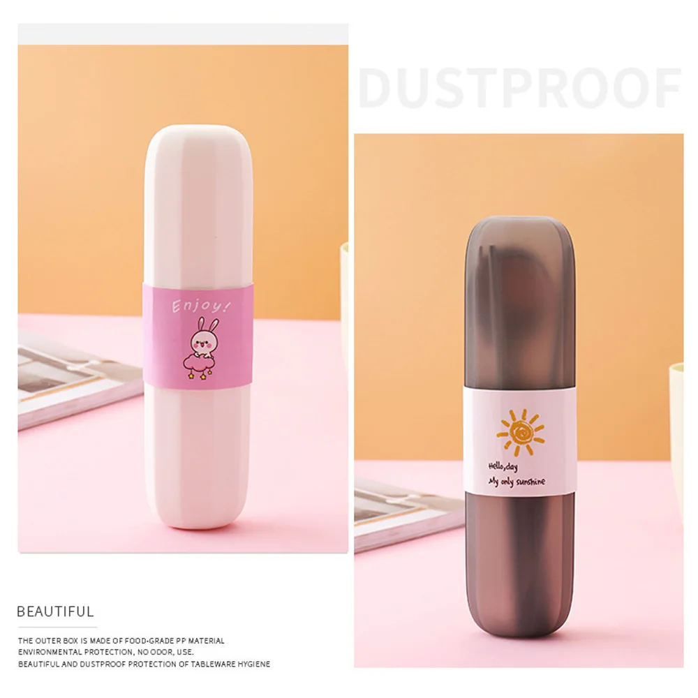 3 шт./компл. портативный набор столовых приборов из нержавеющей стали с коробкой