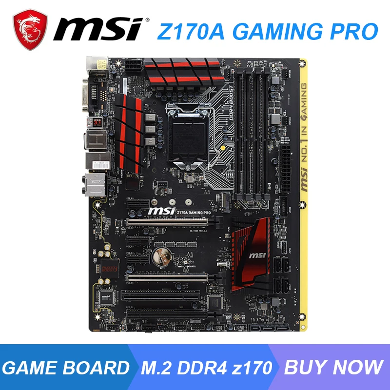 Z170A GAMING PRO для msi intel Z170 lga 1151 игровой ПК материнская плата core i7 i5 i3 процессор