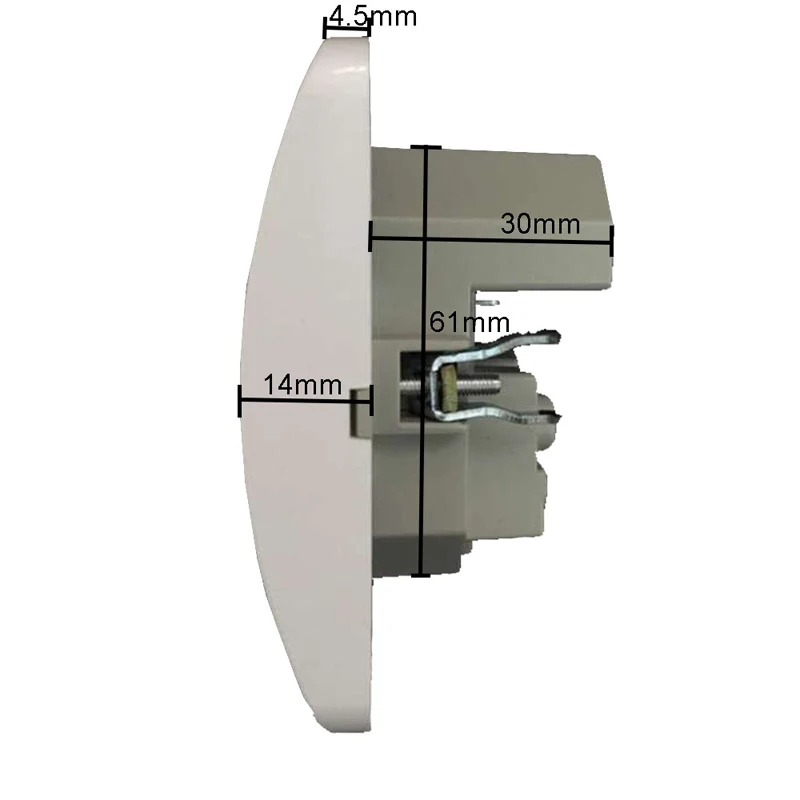 Электрическая штепсельная розетка с двойным USB-портом 110 мА евростандарт 16 А 250 ~ в