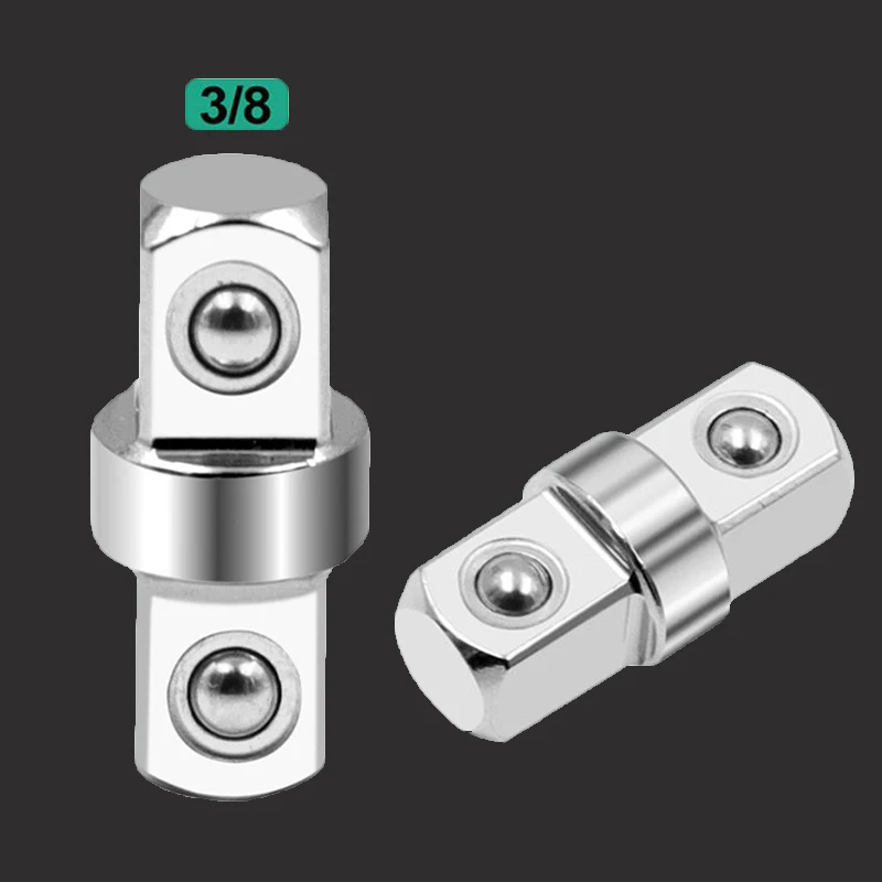 

Stainless Steel Sleeve Connecting Rod Socket Joint 3/8 Double-Headed Outer Square Drill Converter Tool Adapter