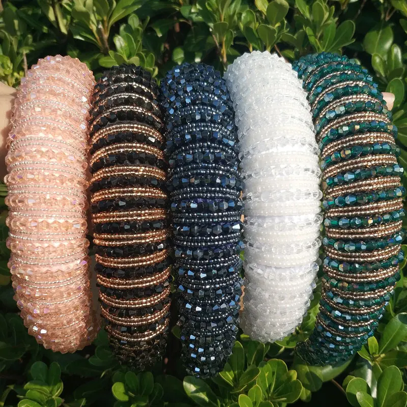 Цельными круглыми кристаллами роскошные аксессуары для волос с головными