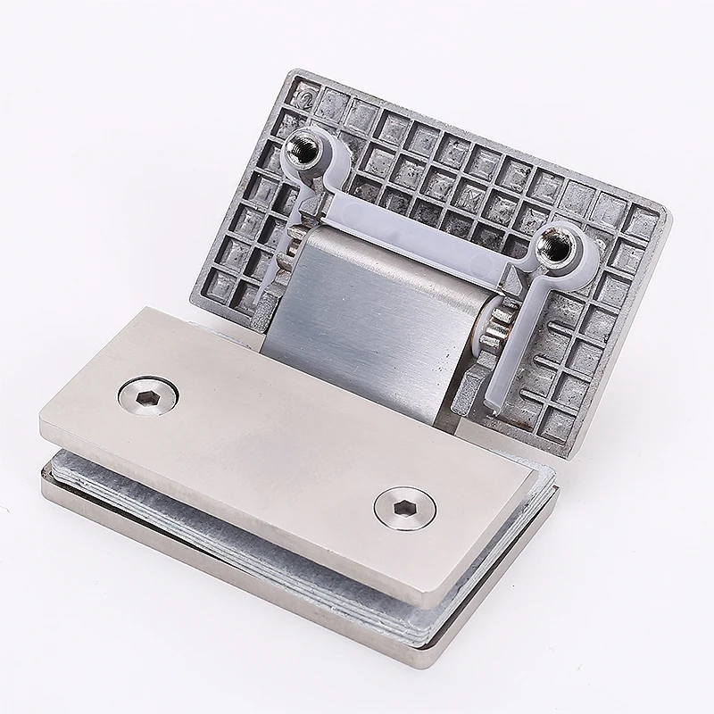 304 нержавеющая сталь стеклянный зажим для ванной комнаты шарнир 135 градусов