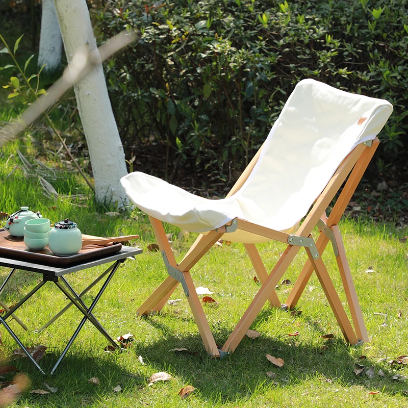 Satin Al HitorhikePortable Açık Katlanır Sandalye Katı Ahşap Eğlence Salonu Sandalye Kamp Plaj Sandalyesi Kendi Kendine Sürüş ışık Sandalye