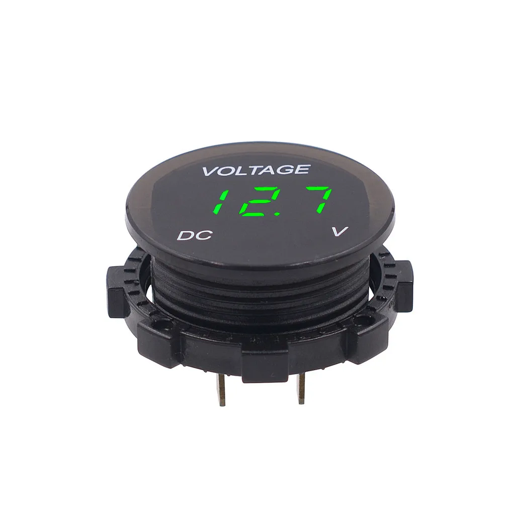 Светодиодная панель 12 В 24 постоянного тока цифровой измеритель напряжения