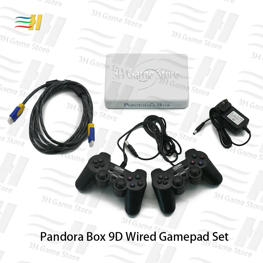 Pandora Box 9D материнская плата геймпад Набор двойной проводной геймпад беспроводной геймпад HDMI VGA подключение ТВ ПК 2500 В 1 Поддержка 3D Tekken