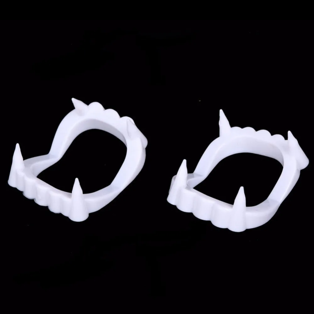 Декорационные зубы для Хэллоуина - Вампирские и Зомби, 2 шт., маленькие тигровые зубы для Косплея, #281229.