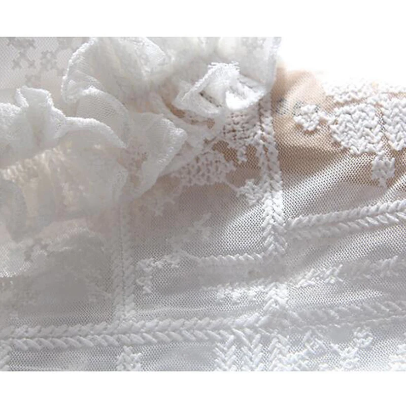 Рубашка с имитацией воротника белая кружевная маленькая блузка отстегивающимся