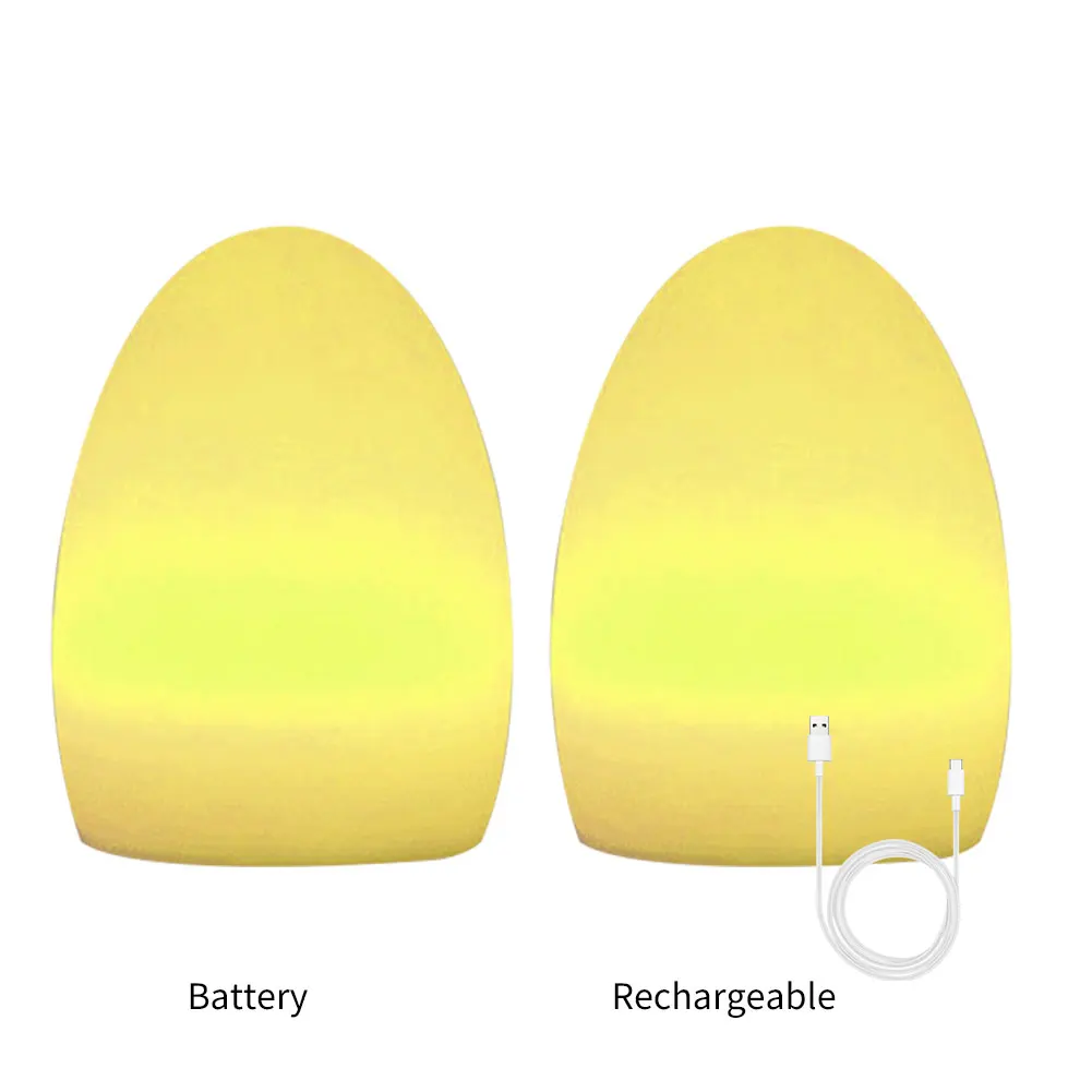 Светодиодный яйцо Форма Настольный светильник s Красочные дистанционного
