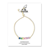 ssteel color zircon bracelets 925 sterling silver for women fashion accessories luxury designer gold bracelet fine jewellery