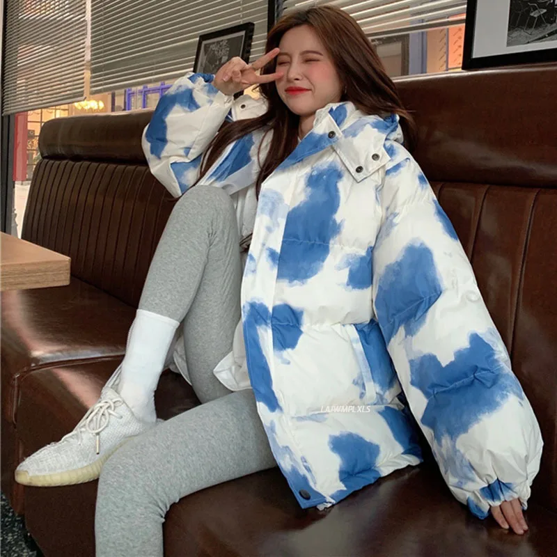 Куртка в Корейском стиле утепленная куртка оверсайз с воротником стойкой