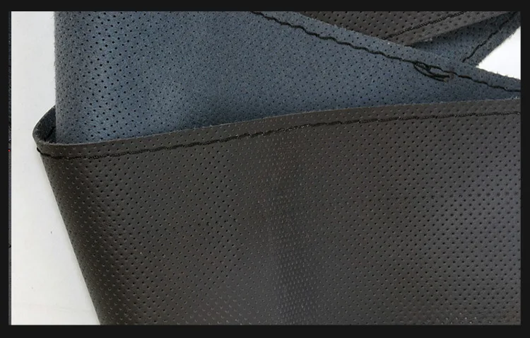 Auto Steering Wheel Covers 36 38 40 42 44 45 47 49 50cm diameter large size Braid on truck bus van steering cover Hand Sewing