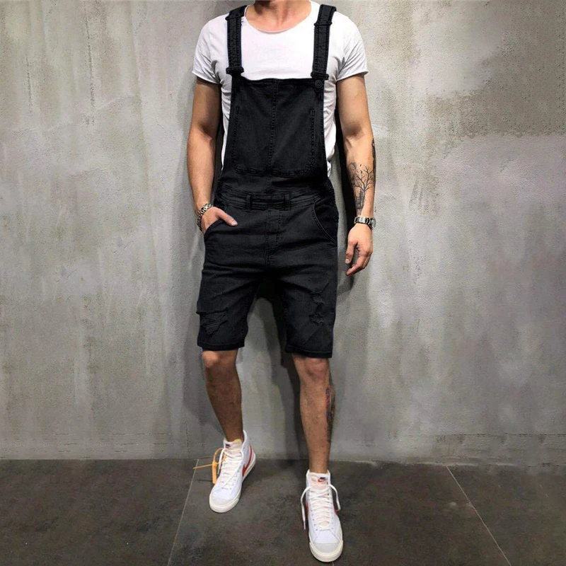 2019 новые летние мужские рваные джинсы s повседневные брюки на подтяжках