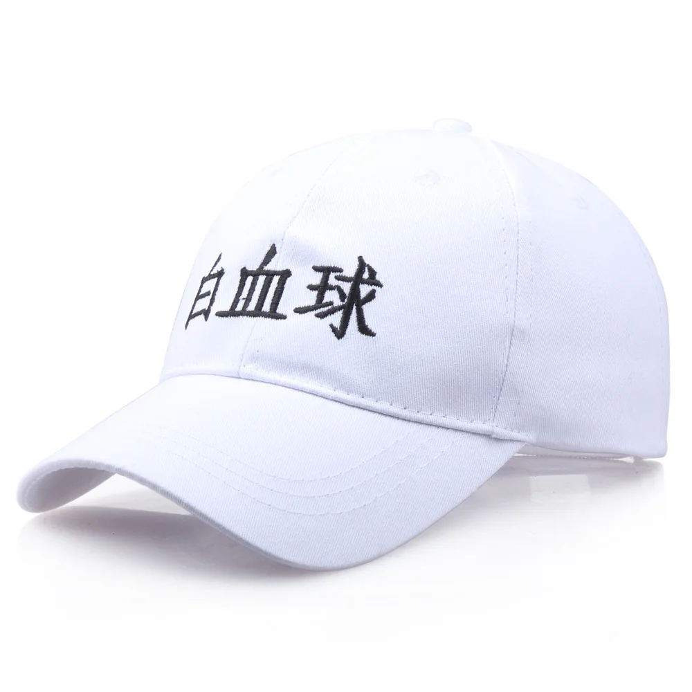 

Anime Hat White Blood Cell Baseball Cap Hataraku Saibou Hat Summer Sun Hat Letter Cosplay Props