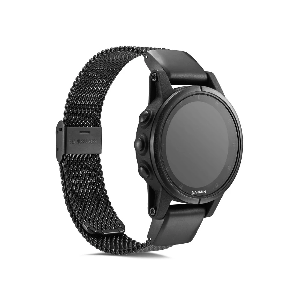 

For Garmin Fenix 6 stainless steel strap MILANESE ring replacement strap For Garmin Fenix 6x Pro/Fenix 5 Plus Garmin accessories